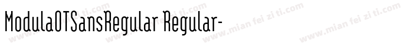 ModulaOTSansRegular Regular字体转换